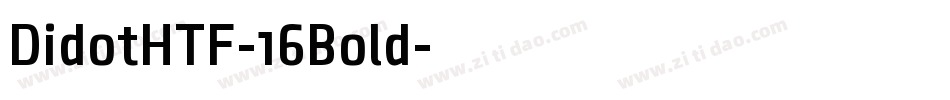 DidotHTF-16Bold字体转换