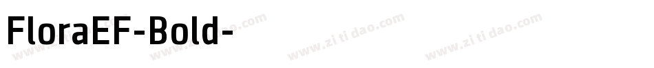 FloraEF-Bold字体转换