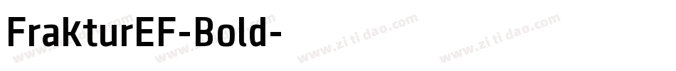 FrakturEF-Bold字体转换