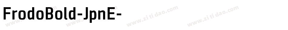 FrodoBold-JpnE字体转换
