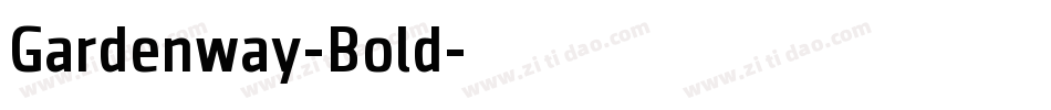 Gardenway-Bold字体转换