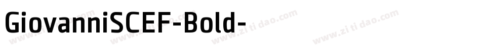 GiovanniSCEF-Bold字体转换
