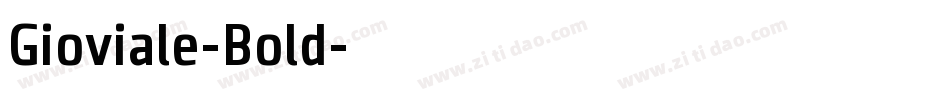 Gioviale-Bold字体转换