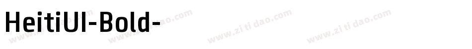 HeitiUI-Bold字体转换