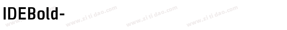 IDEBold字体转换