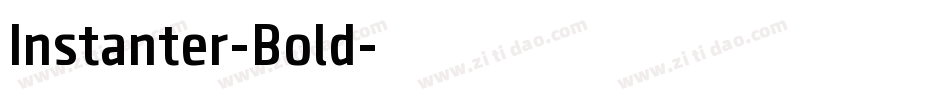 Instanter-Bold字体转换