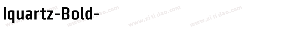 Iquartz-Bold字体转换