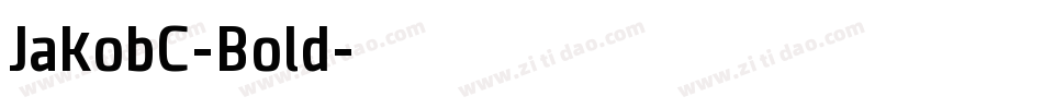 JakobC-Bold字体转换
