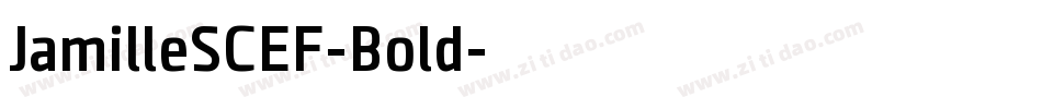 JamilleSCEF-Bold字体转换