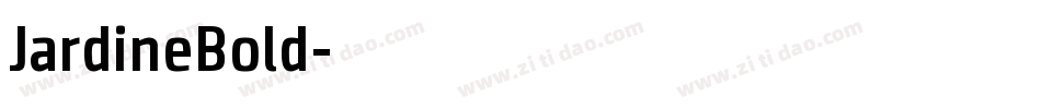 JardineBold字体转换