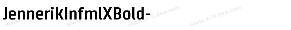 JennerikInfmlXBold字体转换