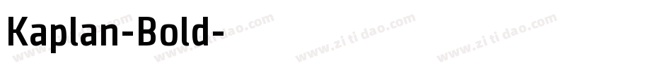 Kaplan-Bold字体转换
