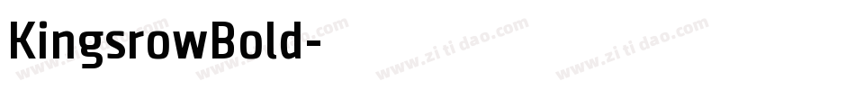 KingsrowBold字体转换