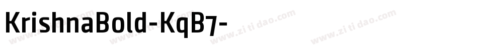 KrishnaBold-KqB7字体转换