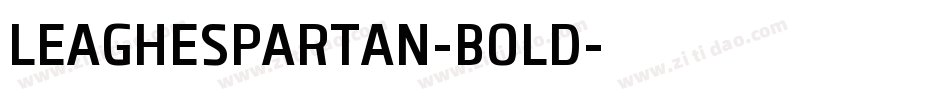 LEAGHESPARTAN-BOLD字体转换