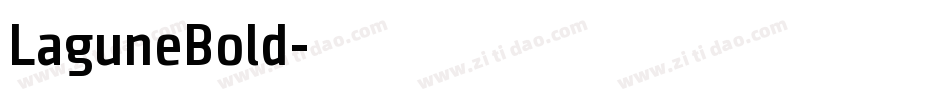 LaguneBold字体转换