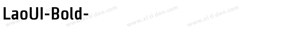 LaoUI-Bold字体转换