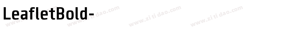 LeafletBold字体转换