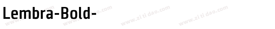 Lembra-Bold字体转换