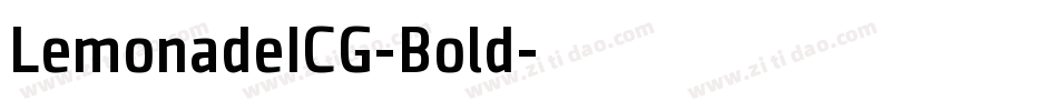 LemonadeICG-Bold字体转换
