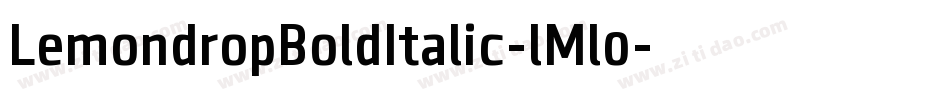 LemondropBoldItalic-lMl0字体转换