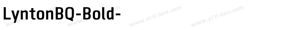 LyntonBQ-Bold字体转换