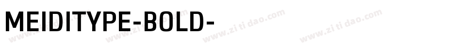 MEIDITYPE-BOLD字体转换