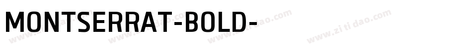 MONTSERRAT-BOLD字体转换