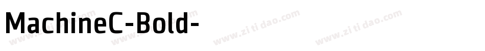 MachineC-Bold字体转换