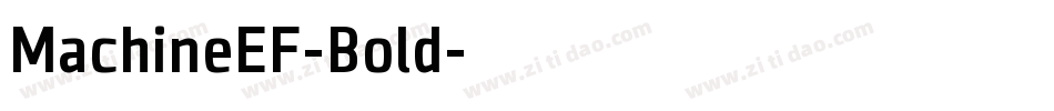 MachineEF-Bold字体转换