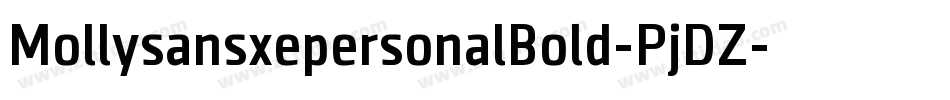 MollysansxepersonalBold-PjDZ字体转换