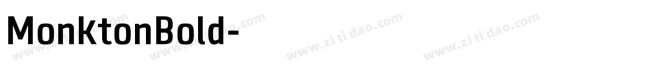 MonktonBold字体转换
