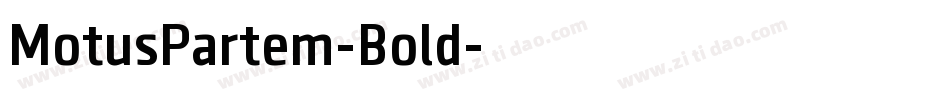 MotusPartem-Bold字体转换