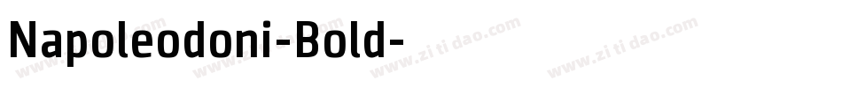 Napoleodoni-Bold字体转换