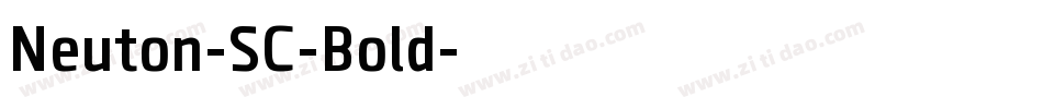 Neuton-SC-Bold字体转换