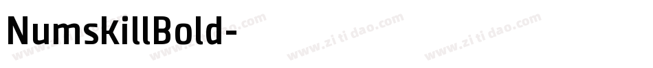 NumskillBold字体转换