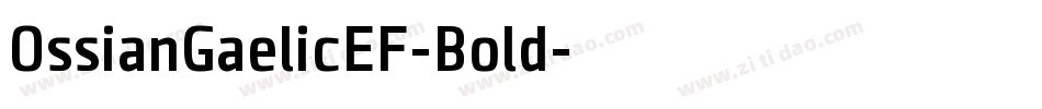 OssianGaelicEF-Bold字体转换