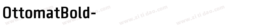 OttomatBold字体转换