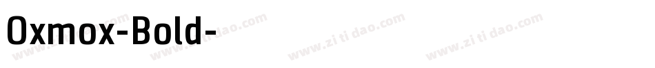 Oxmox-Bold字体转换