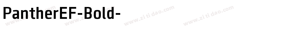 PantherEF-Bold字体转换