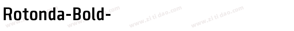 Rotonda-Bold字体转换