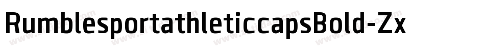RumblesportathleticcapsBold-ZxDJ字体转换