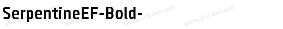 SerpentineEF-Bold字体转换