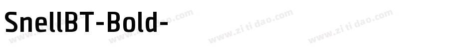 SnellBT-Bold字体转换