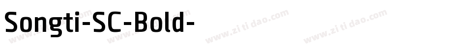 Songti-SC-Bold字体转换