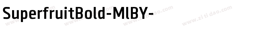 SuperfruitBold-MlBY字体转换