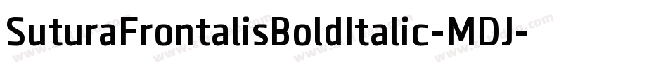 SuturaFrontalisBoldItalic-MDJ字体转换