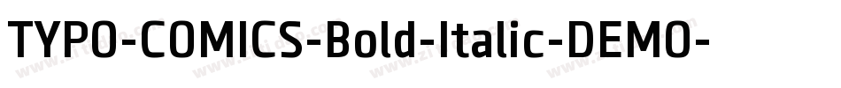 TYPO-COMICS-Bold-Italic-DEMO字体转换