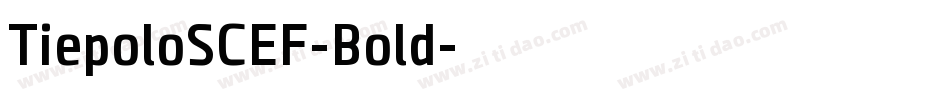 TiepoloSCEF-Bold字体转换