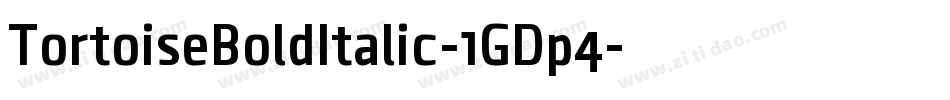 TortoiseBoldItalic-1GDp4字体转换